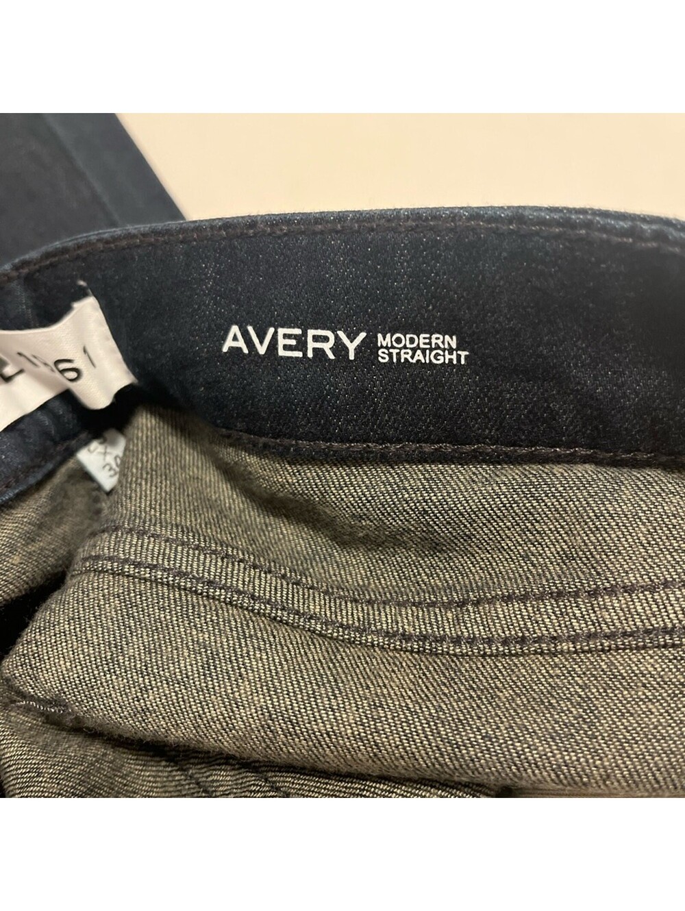 *NWT* DL1961 Avery Modern Straight Dark Blue Denim Jean - Picture 5 of 7
